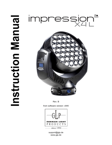 GLP impression X4 L Bk Instruction manual | Manualzz