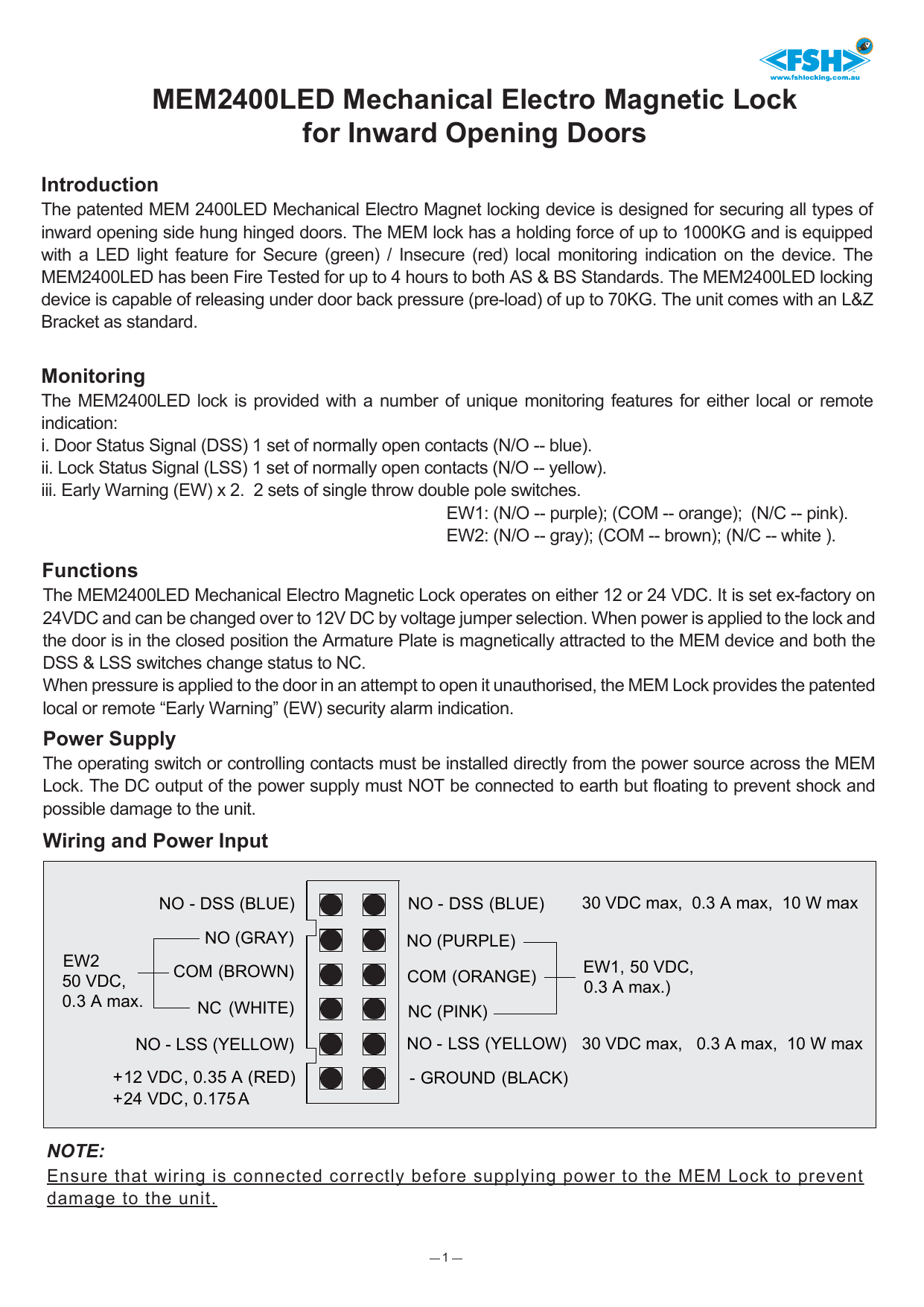 Fsh Mem2400led Lz User Manual Manualzz