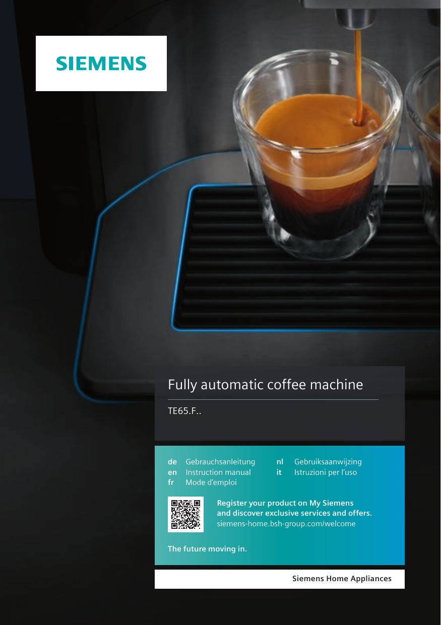Siemens Fully automatic coffee machine Instructions for Use Manualzz
