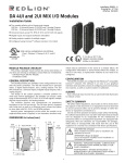 Red Lion DA 4UI and 2UI MIX I/O Modules Data Acquisition Product Manual