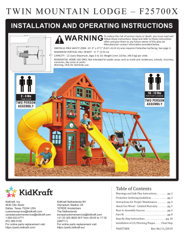 Twin mountain lodge wooden sales swing set