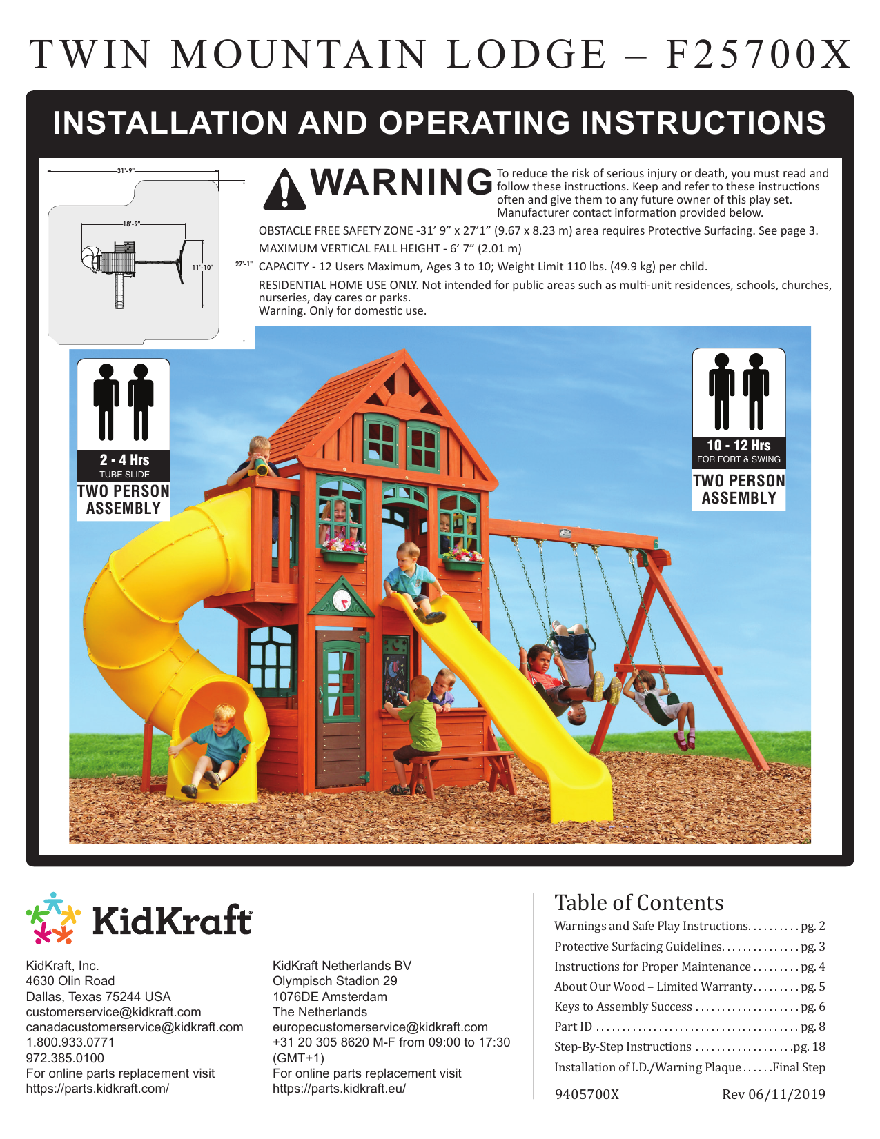 Kidkraft twin mountain clearance lodge playset