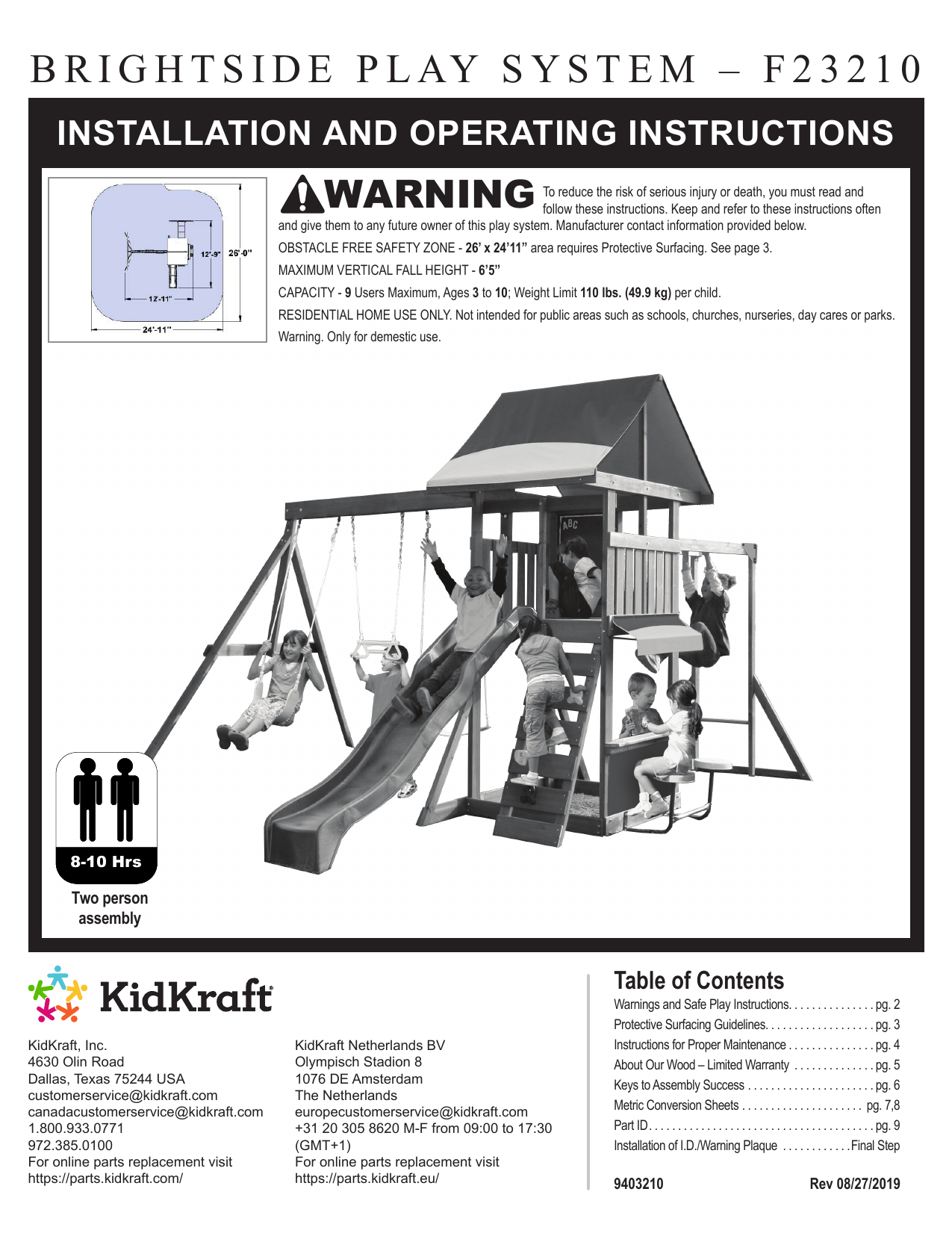 kidkraft brightside wooden play centre