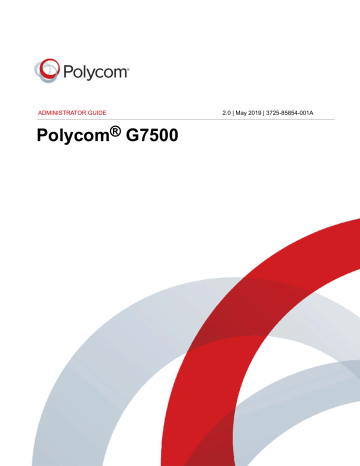 Polycom G7500 Administrator's Manual | Manualzz