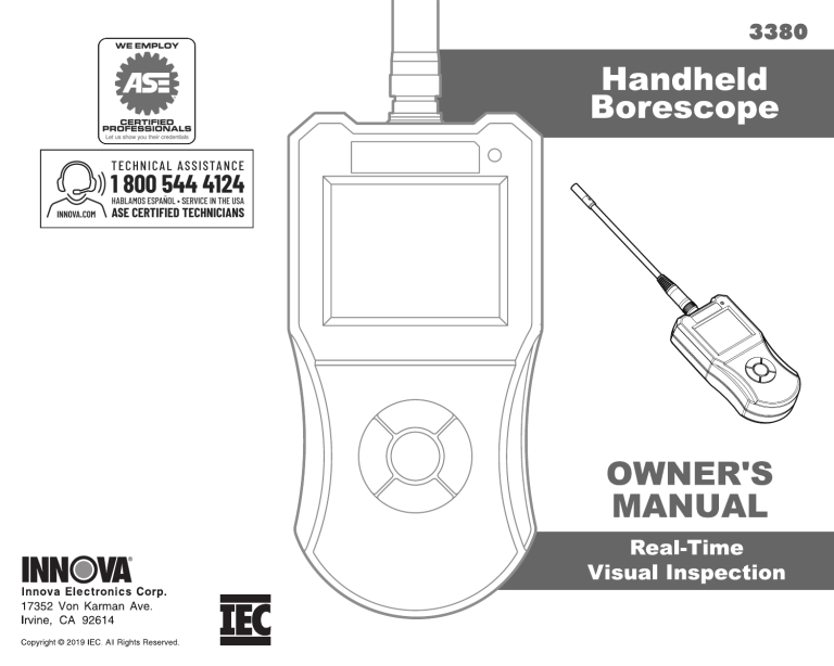 Innova 3380 Owner's manual | Manualzz