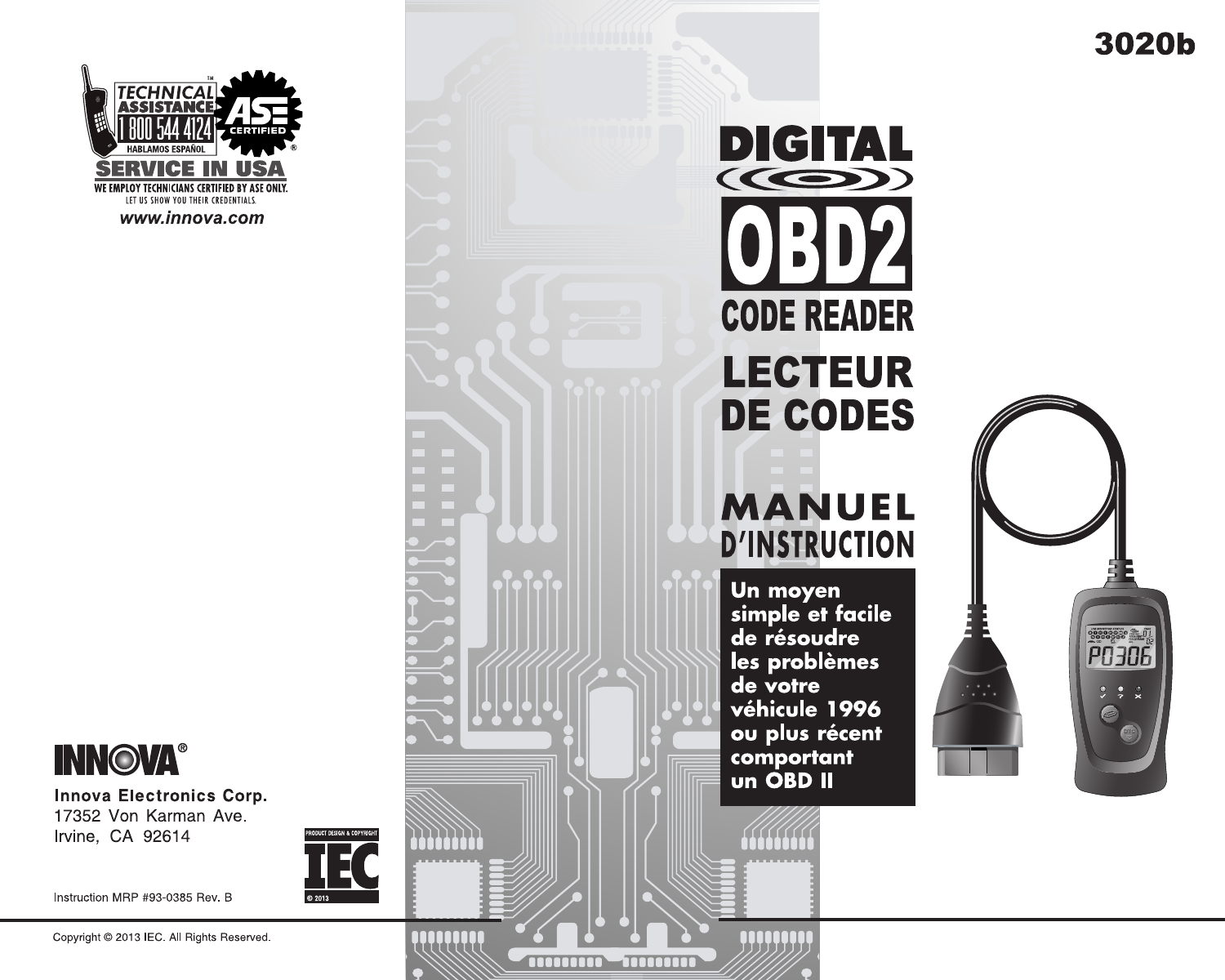 Innova 3020B Owner's manual | Manualzz