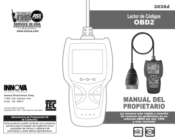 Innova 3020d Owner's manual | Manualzz