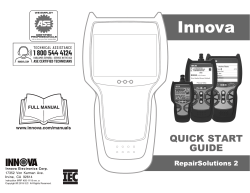 Innova FixAssist 3170RS - Owner's manual | manualzz.com