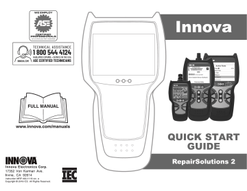 INNOVA OBD2 6030p Scan Tool Owner Manual | Manualzz