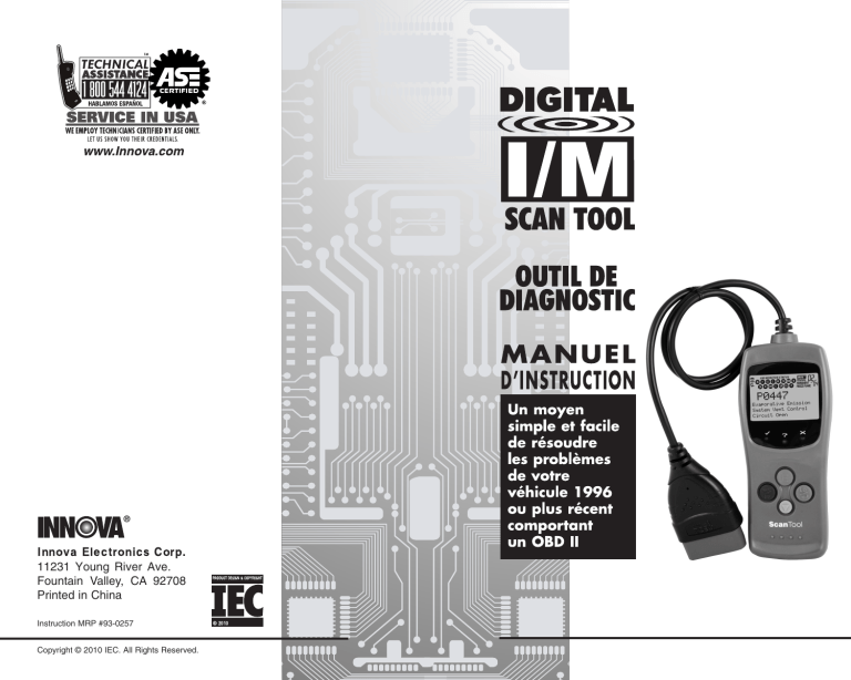 Innova 3040 Owner's manual | Manualzz