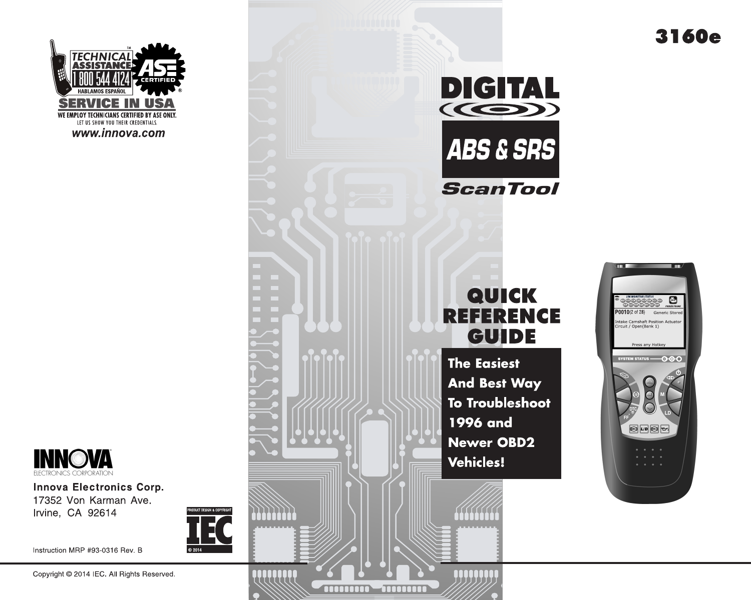 Innova 3160e Owner's manual | Manualzz