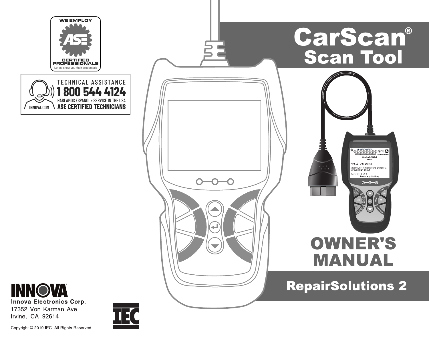 Innova OBD2 6030p Scan Tool, 6030P, 5210 User manual | Manualzz