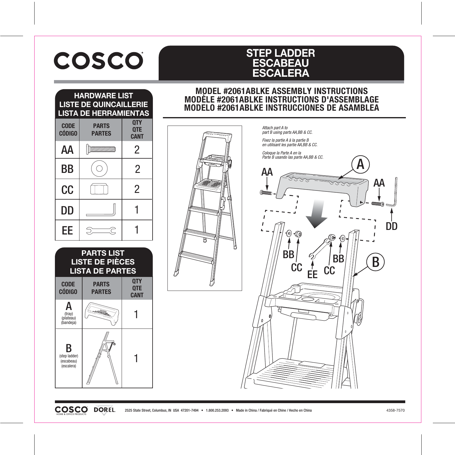Cosco 2061AABLKE User Manual Manualzz cosco-2061aablke-user-manual-manualzz