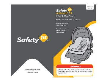 COSCO IC218 Light & Comfy Infant Seat Instructions | Manualzz