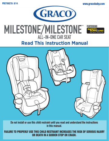 Graco Milestone Owner Manual 