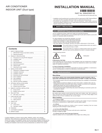 Fujitsu Amug48lmas Installation Manual Manualzz
