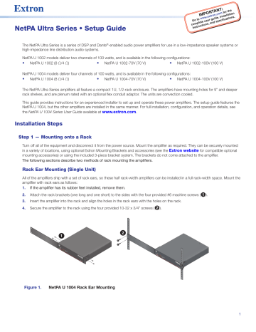 Extron Netpa U 1004 Guide Manualzz