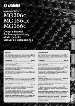 Yamaha MG166CX Manuel utilisateur