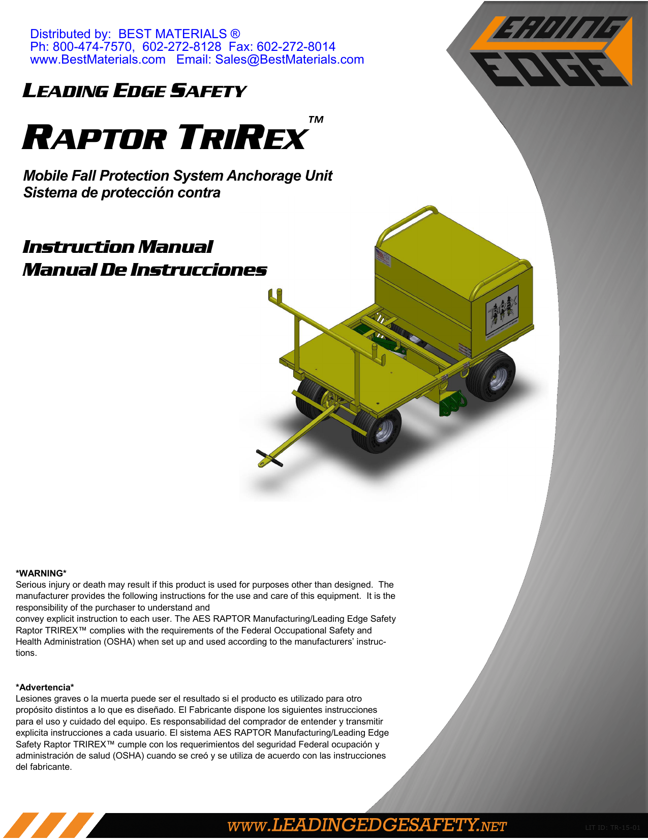 Leading Edge Raptor TriRex Instruction Manual | Manualzz