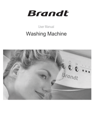 Brandt BWF524DWA Front-loading washing machine User Manual | Manualzz