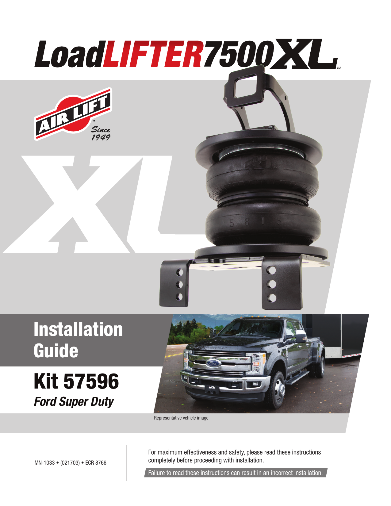 Air Lift 57596 LoadLifter 7500 XL Installation Guide Manualzz