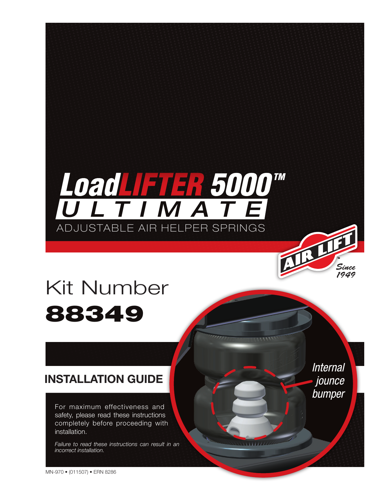 Air Lift 88349 LoadLifter 5000Ultimate Installation Guide Manualzz