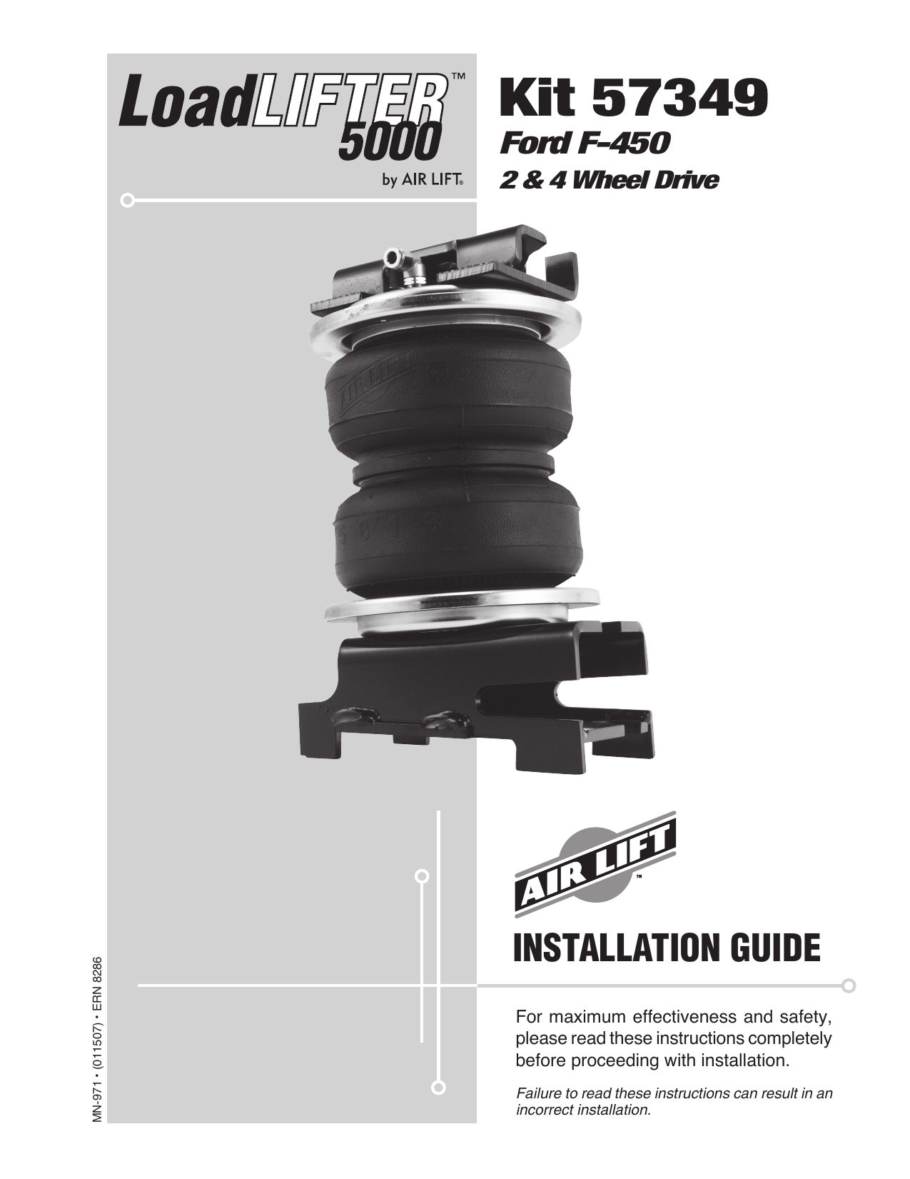 Air Lift 57349 LoadLifter 5000 Installation Guide Manualzz
