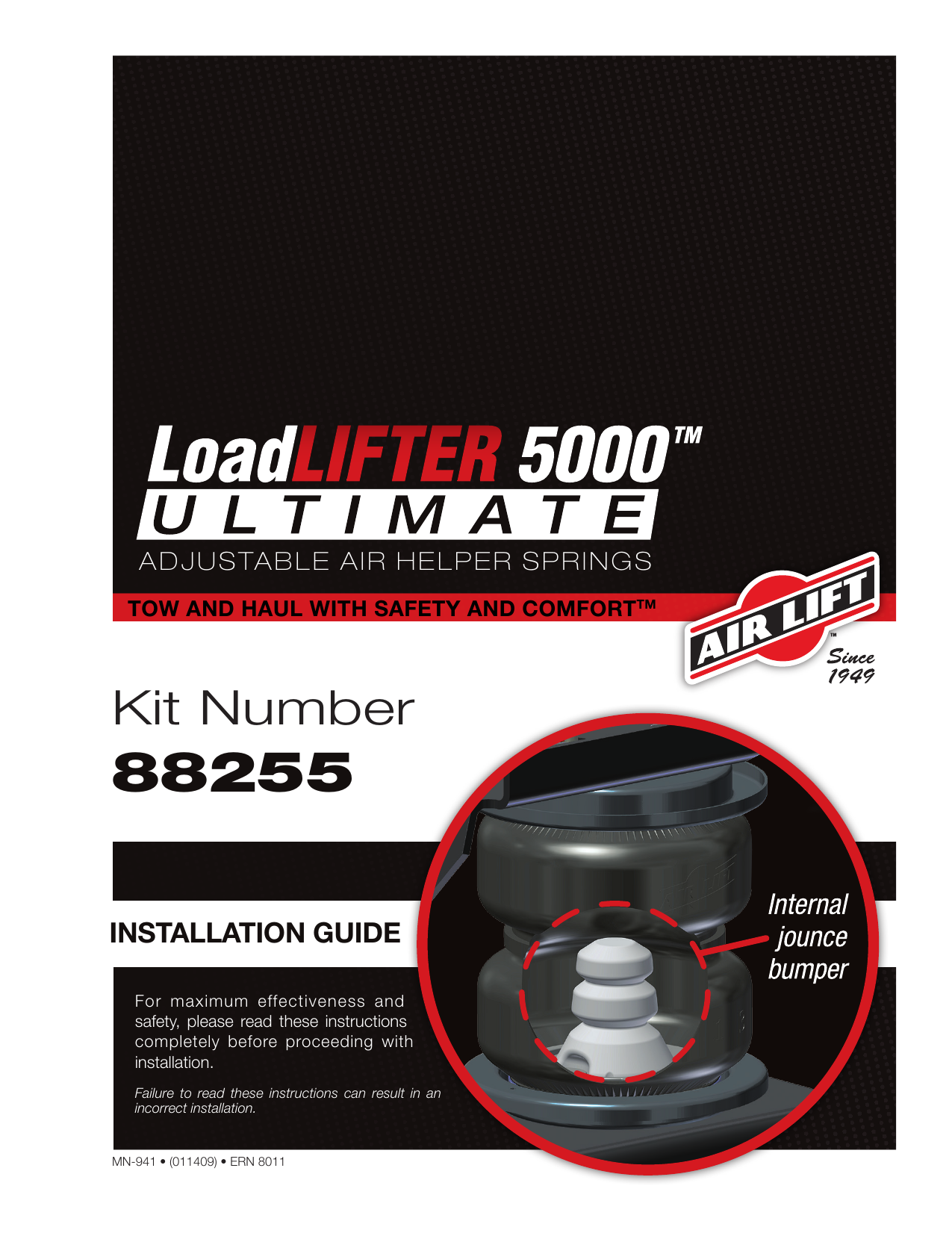 Air Lift 88255 LoadLifter 5000Ultimate Installation Guide Manualzz