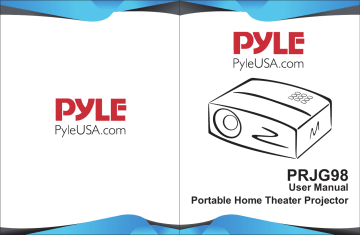 Pyle PRJG98 Video Projector User Manual | Manualzz