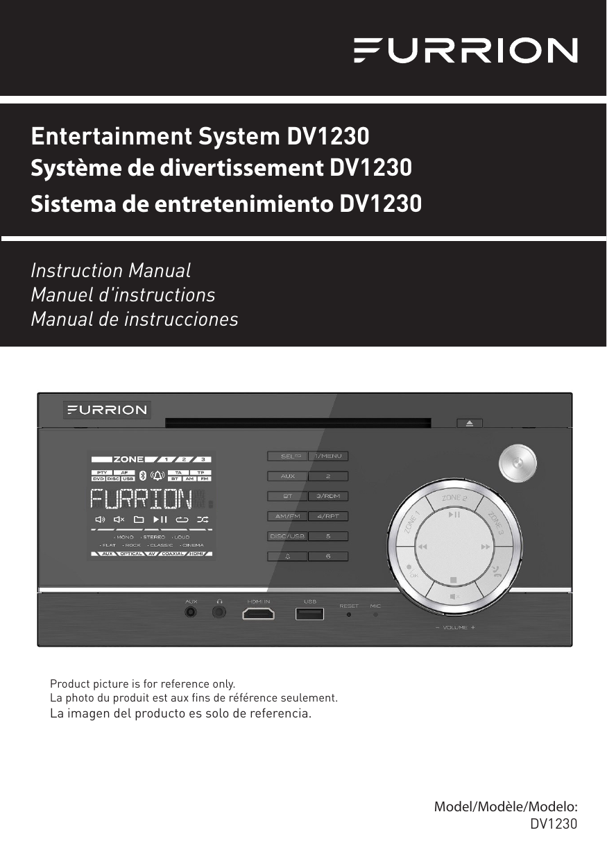 Furrion DV1230BL DVD Player User Manual Manualzz
