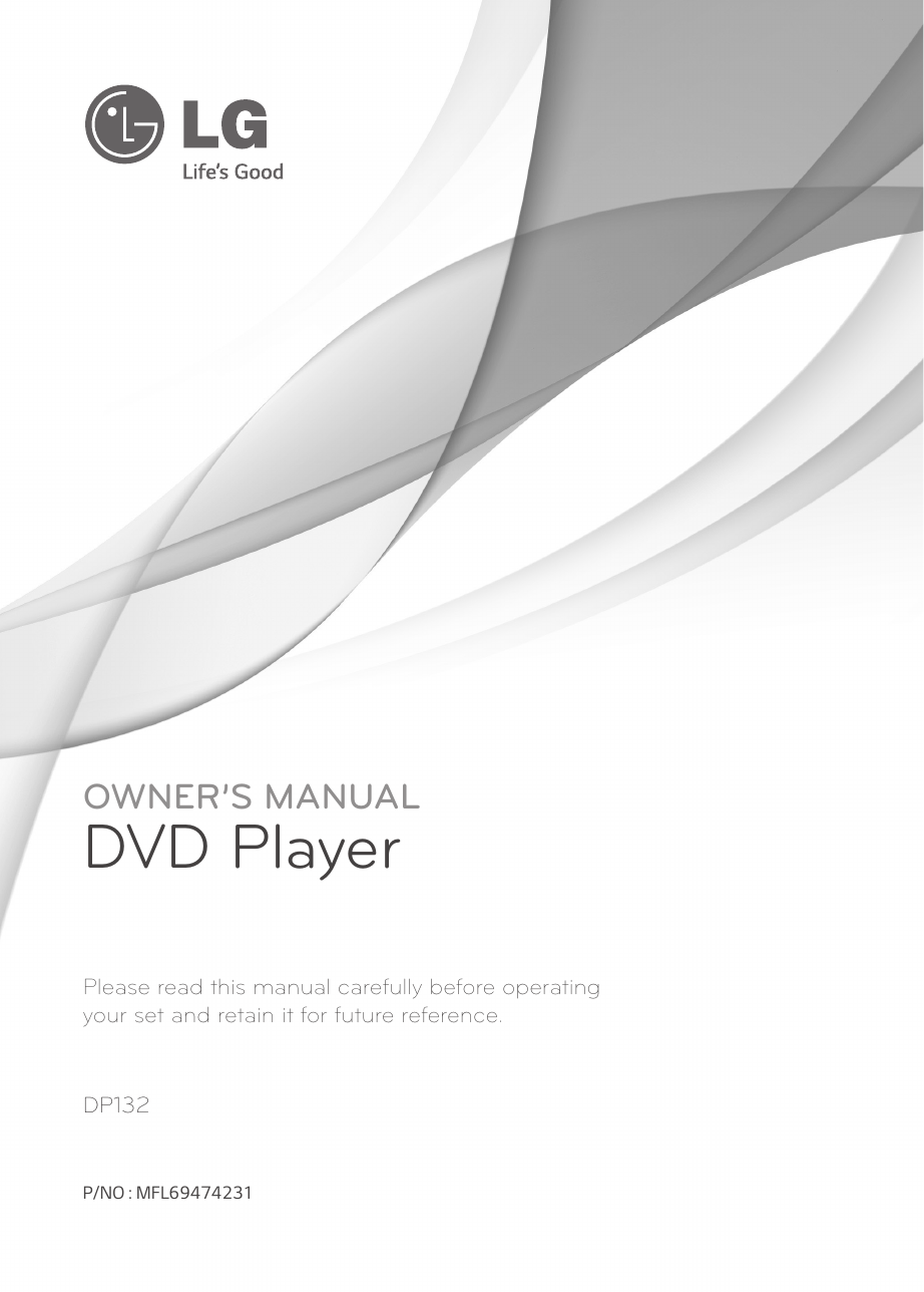 LG DP132 DVD Player User Manual Manualzz
