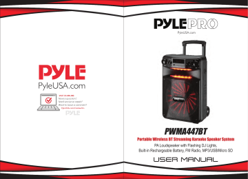 Pyle PWMA447BT User manual | Manualzz