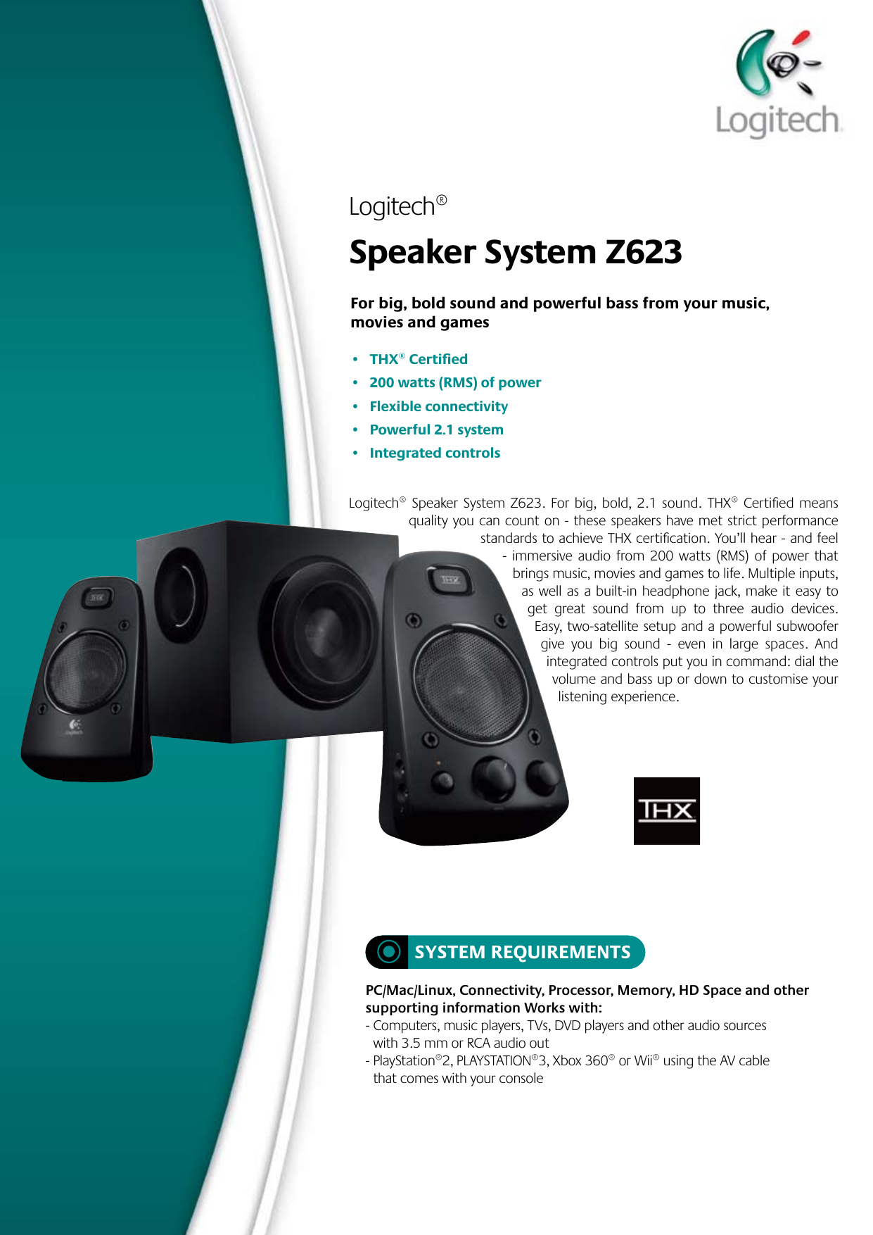 Logitech z623 схема