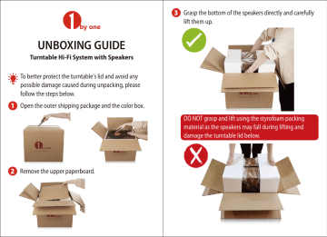 1 BY ONE Wireless Turntable Hi Fi System Turntable User Guide | Manualzz