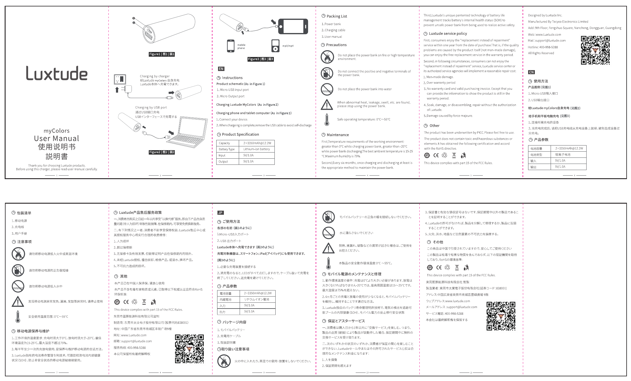 Luxtude PB3301 User manual | Manualzz