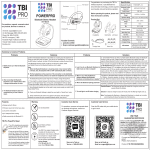 TBI Pro PowerPro Earbud Headphone User Manual