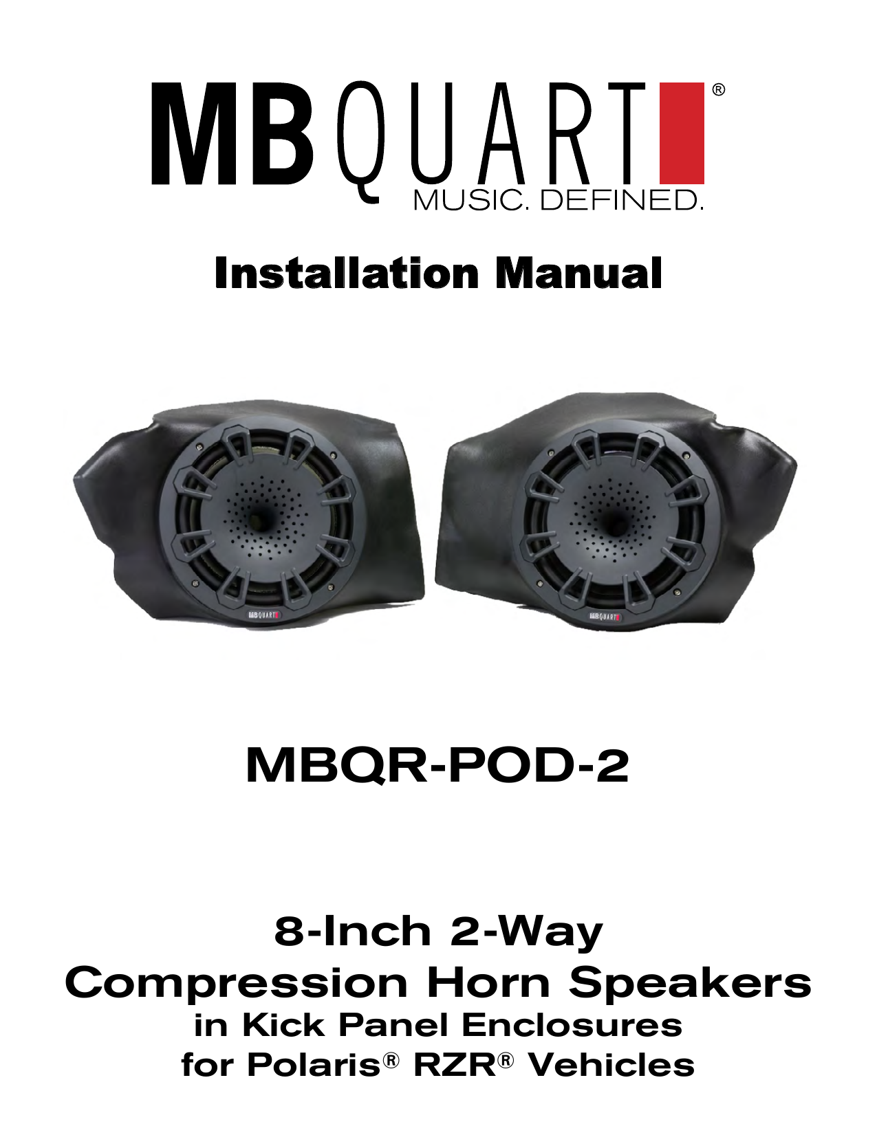 retrosound kick panels on Mb Quart Mbqr Pod 2 499 99 Installation Manual Manualzz