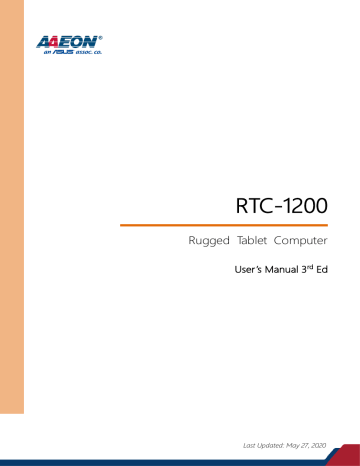 AAEON RTC-1200 Rugged Tablet Computers and Accessory Manual | Manualzz