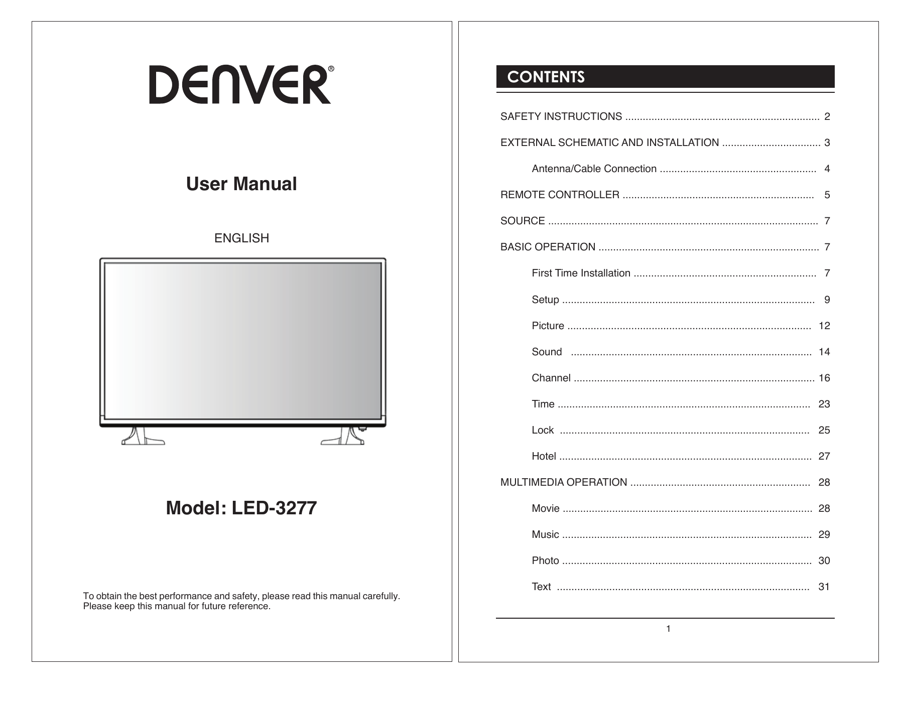 Android tv user manual. Инструкция к Denver DCH-330 на русском языке