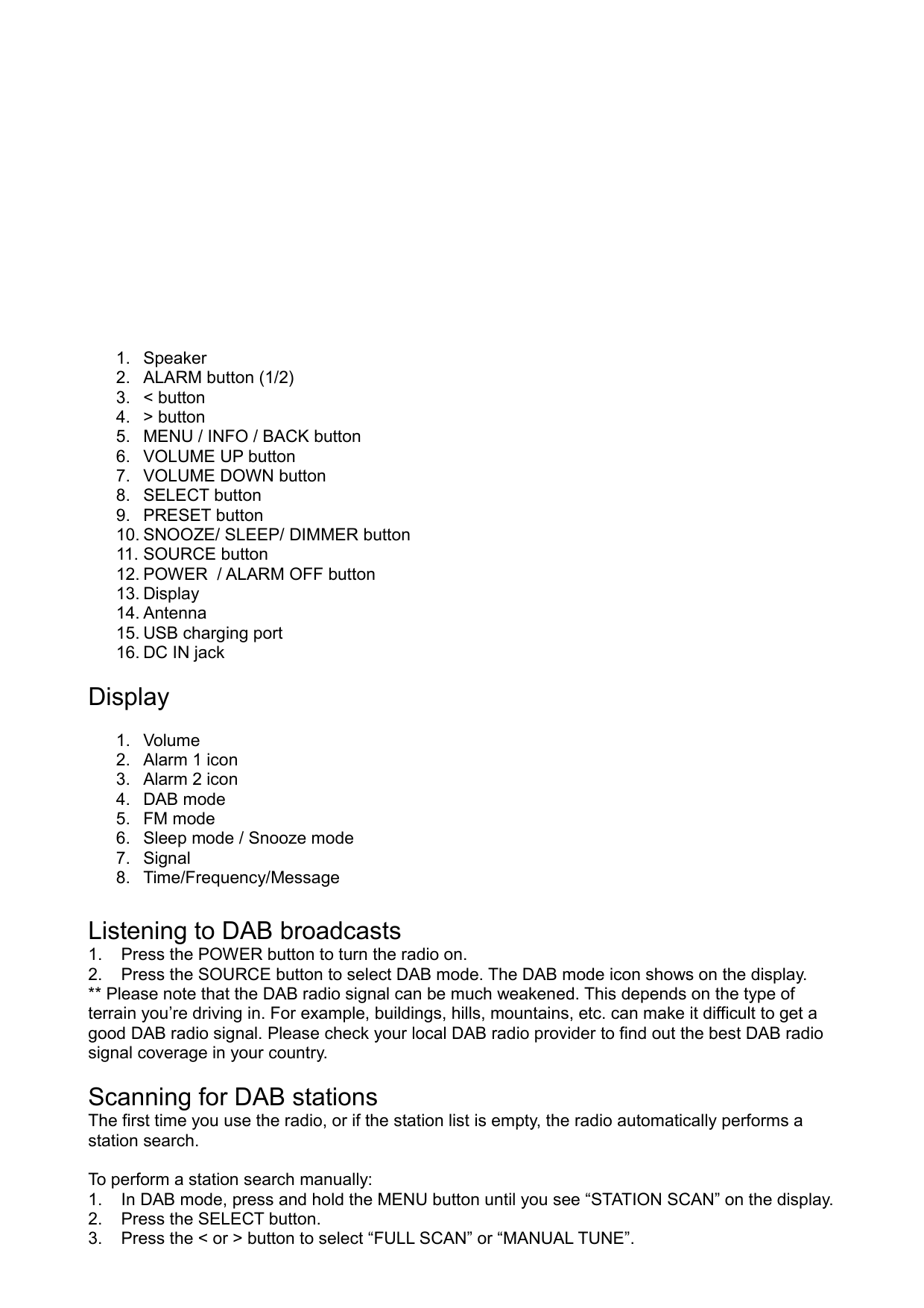 DENVER CRD-505 DAB+ CLOCKRADIO User Manual | Manualzz