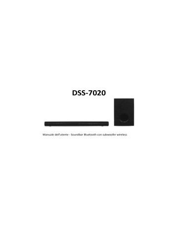 Denver DSS-7020 Bluetooth soundbar Manuale utente | Manualzz