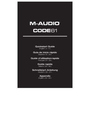 M-Audio Code 61 Benutzerhandbuch | Manualzz