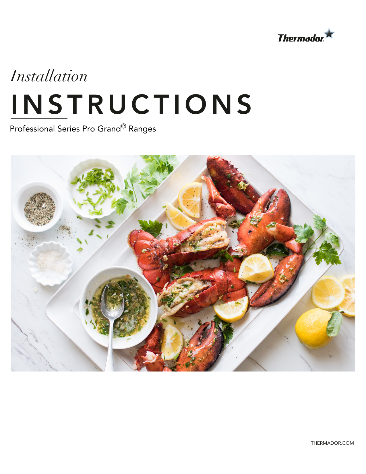 Thermador PRG366WG 36Inch Pro Commercial Depth Gas Range Installation