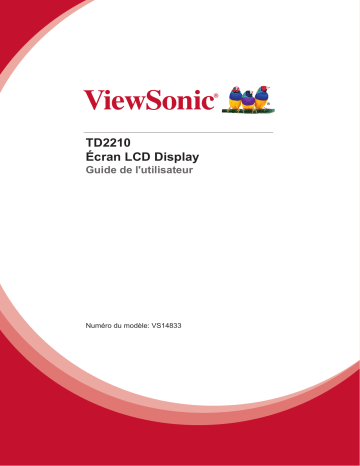 ViewSonic TD2210 TOUCH DISPLAY Mode d'emploi | Manualzz