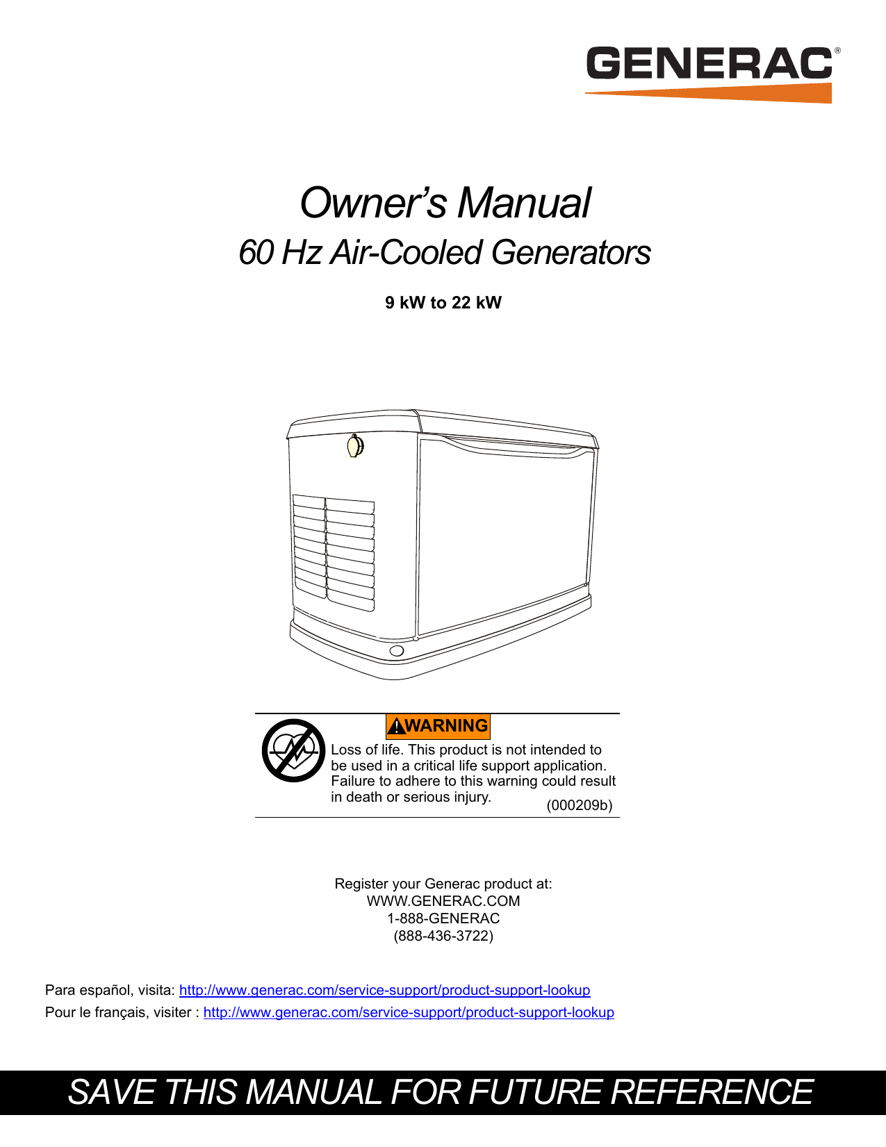 Generac Generator 22 Kw Installation Manual