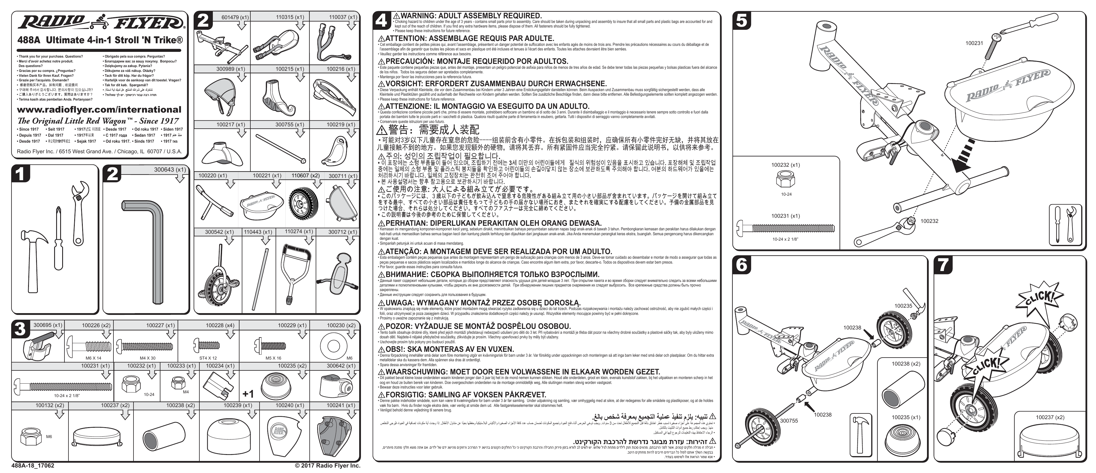 Radio Flyer 488A Operating instructions Manualzz