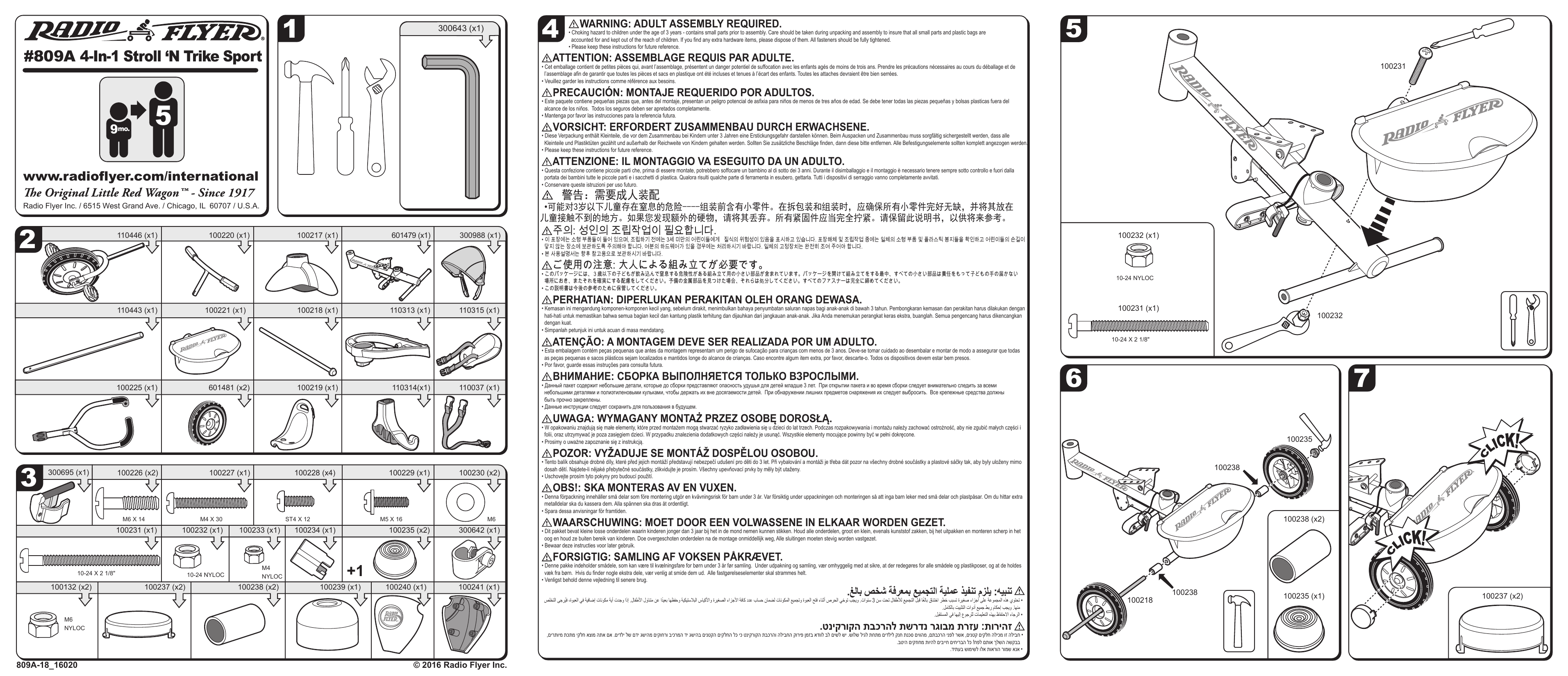 Radio Flyer 809A Operating instructions | Manualzz