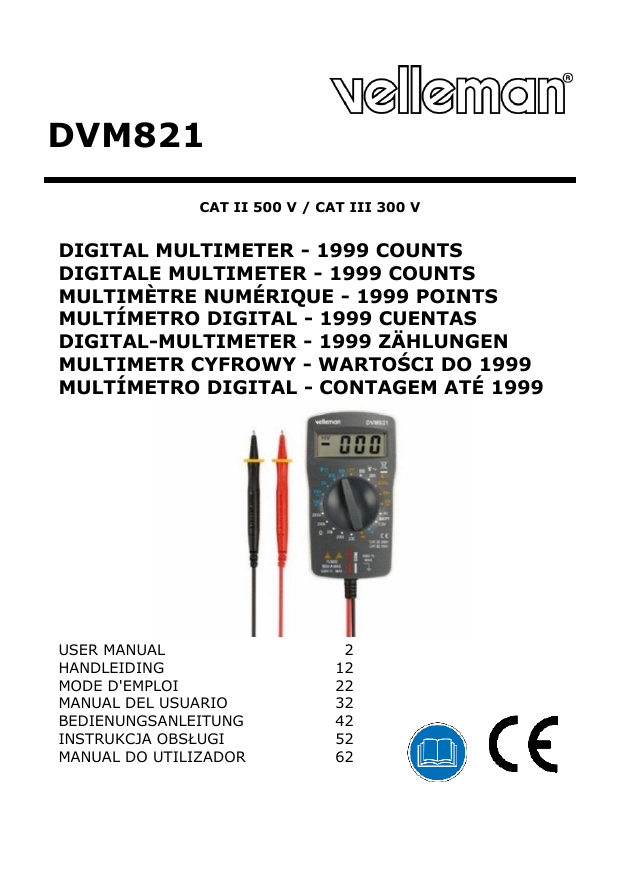 Image of Velleman DVM4200 multimeter on Direct website