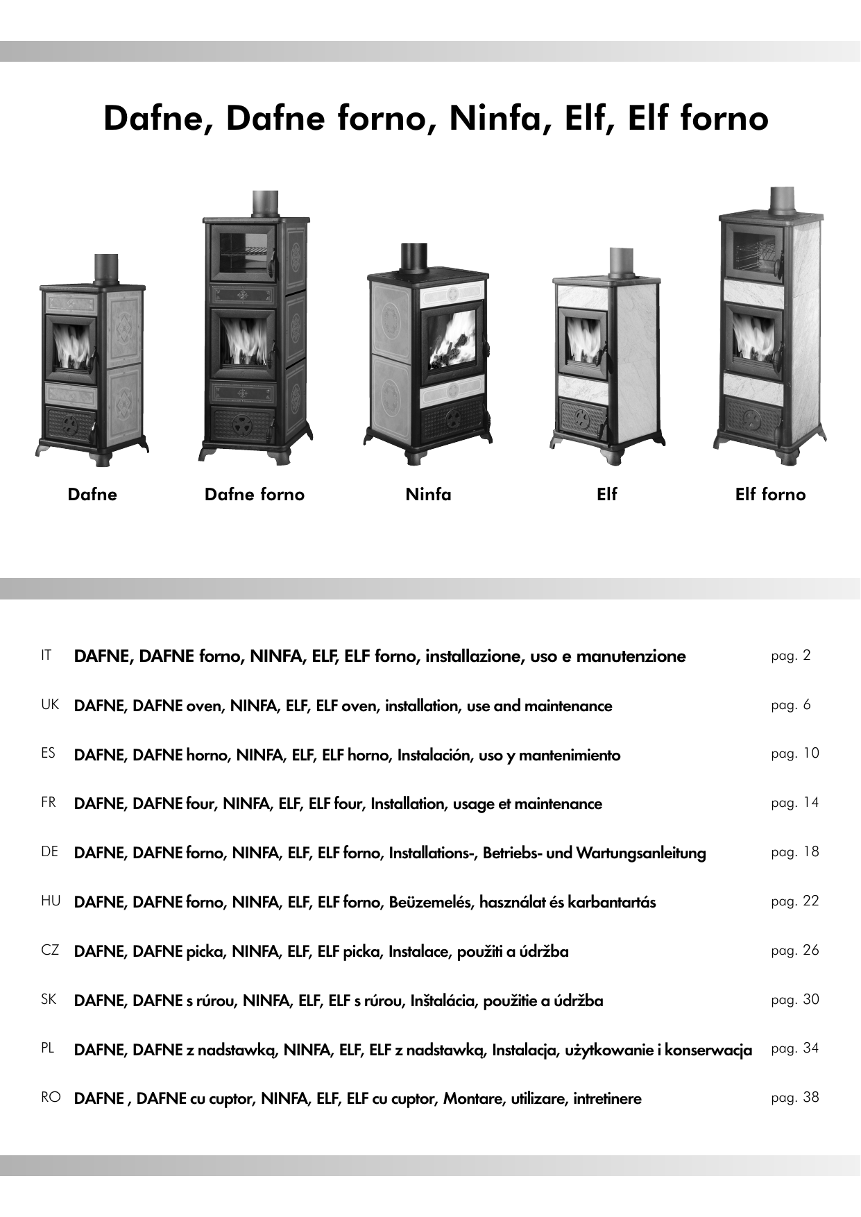 EdilKamin Ninfa, Elf forno Owner's manual | Manualzz