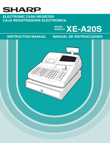 2 PLU (Price Look-Up) and Subdepartment Programming. Sharp XE-A20S | Manualzz